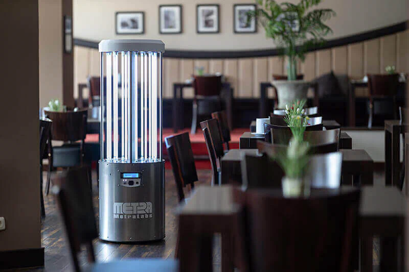 The robot “Sterybot” is also used in restaurants. Photo: MetraLabs, photographer Michael Reichel The robot “Sterybot” is also used in restaurants. Photo: MetraLabs, photographer Michael Reichel