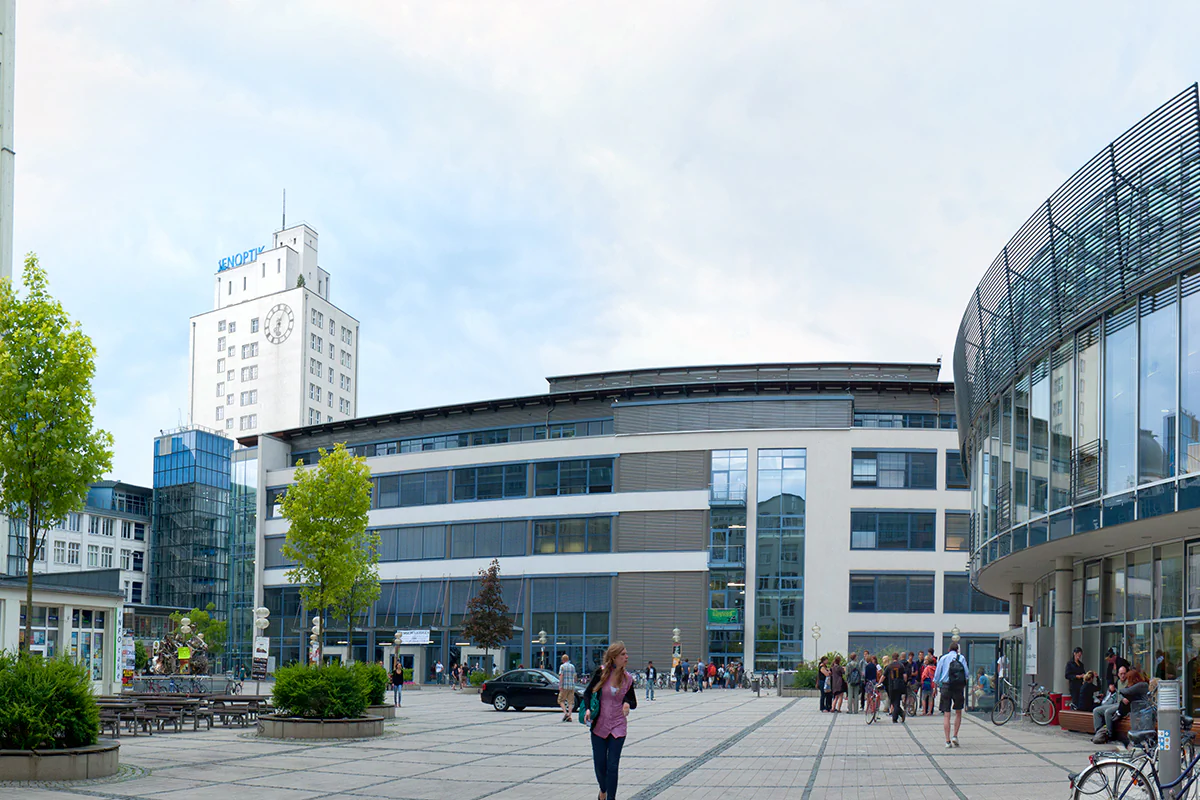 The Abbe Campus of the Friedrich Schiller University in Jena. The Abbe Campus of the Friedrich Schiller University in Jena.
