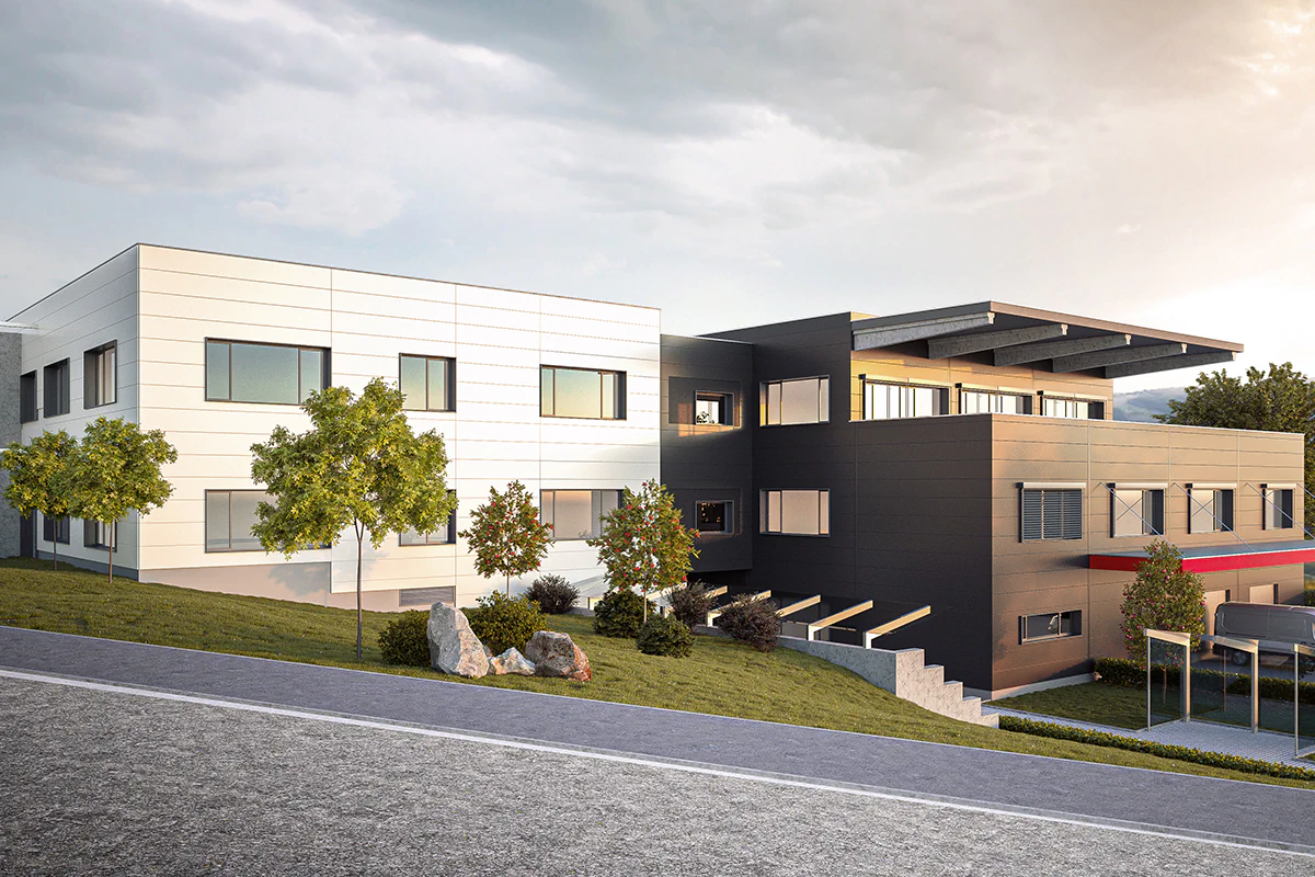 The new building of Analytik Jena in Ilmenau with a view of the Thuringian Forest. Picture: Analytik Jena The new building of Analytik Jena in Ilmenau with a view of the Thuringian Forest.